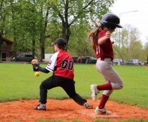 Spielzug am 1st Base