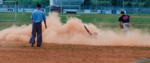 Staubige Sache beim Spiel